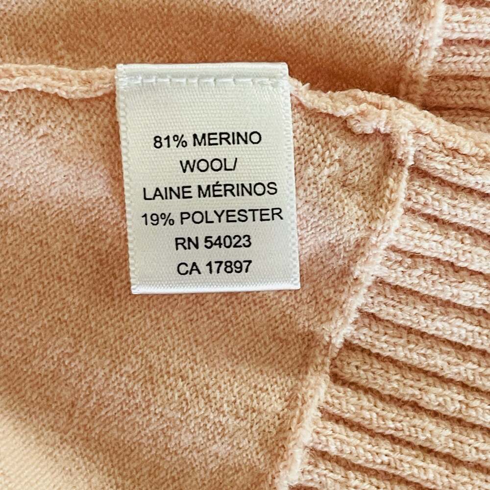 Banana Republic Women's Pink Merino Wool Blend Crewneck Cardigan - Picture 6 of 8